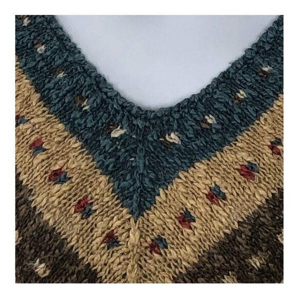 Liz Claiborne Vintage Linen Cotton Sleeveless V-Neck Sweater Size Large - Picture 5 of 16